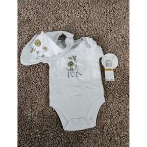 Absorba bodysuit & bib set size 0-3m